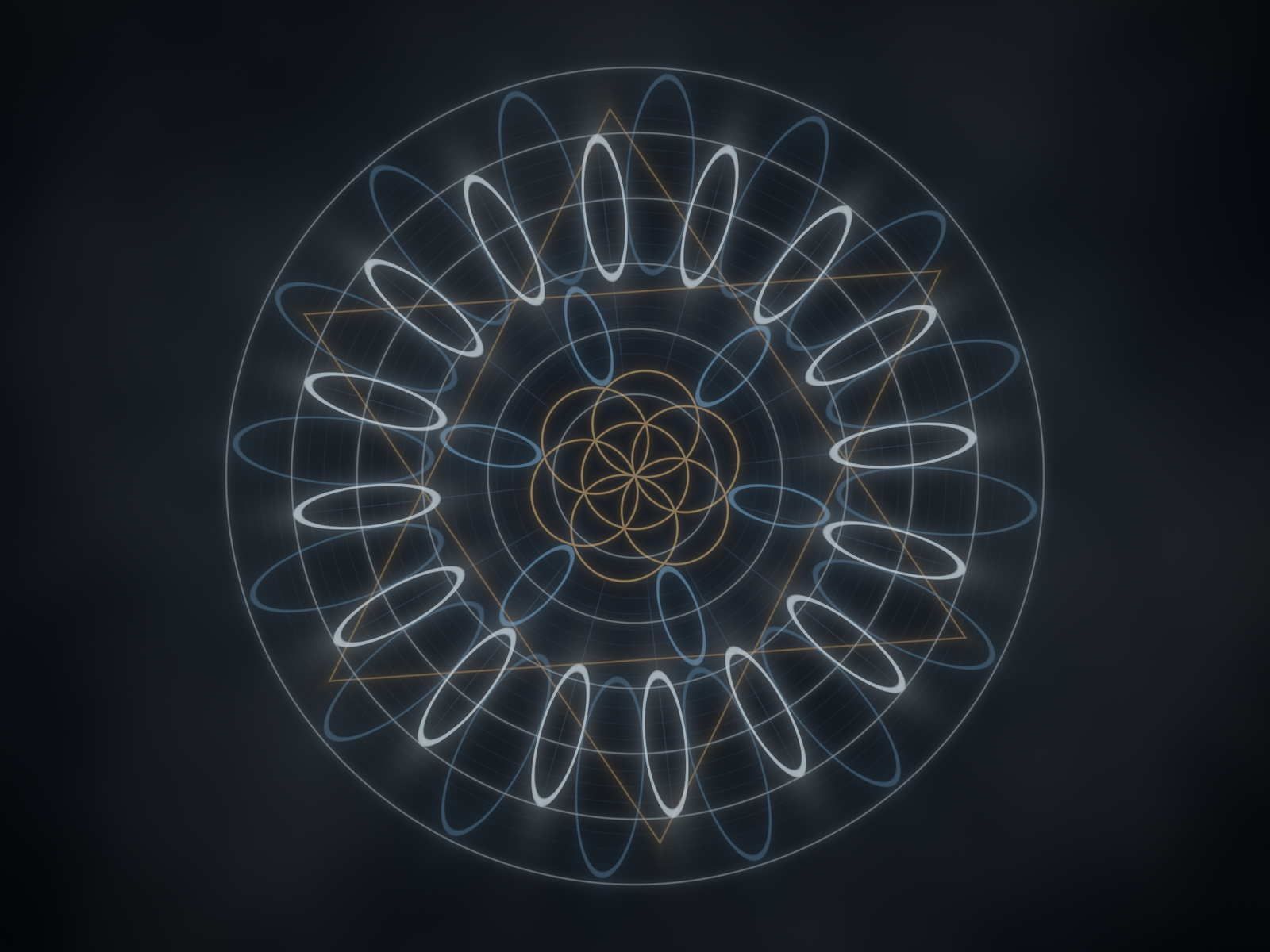 Actual sacred-geometry output from the VPS Atmosphere Visualizer